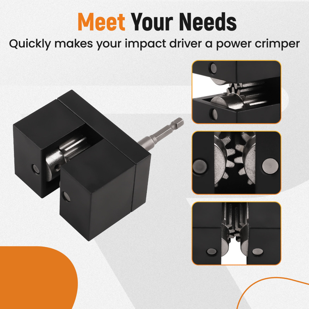Impact Driver Power-Assisted Sheet Metal Crimper Replacement for C5A2 Crimping Tool