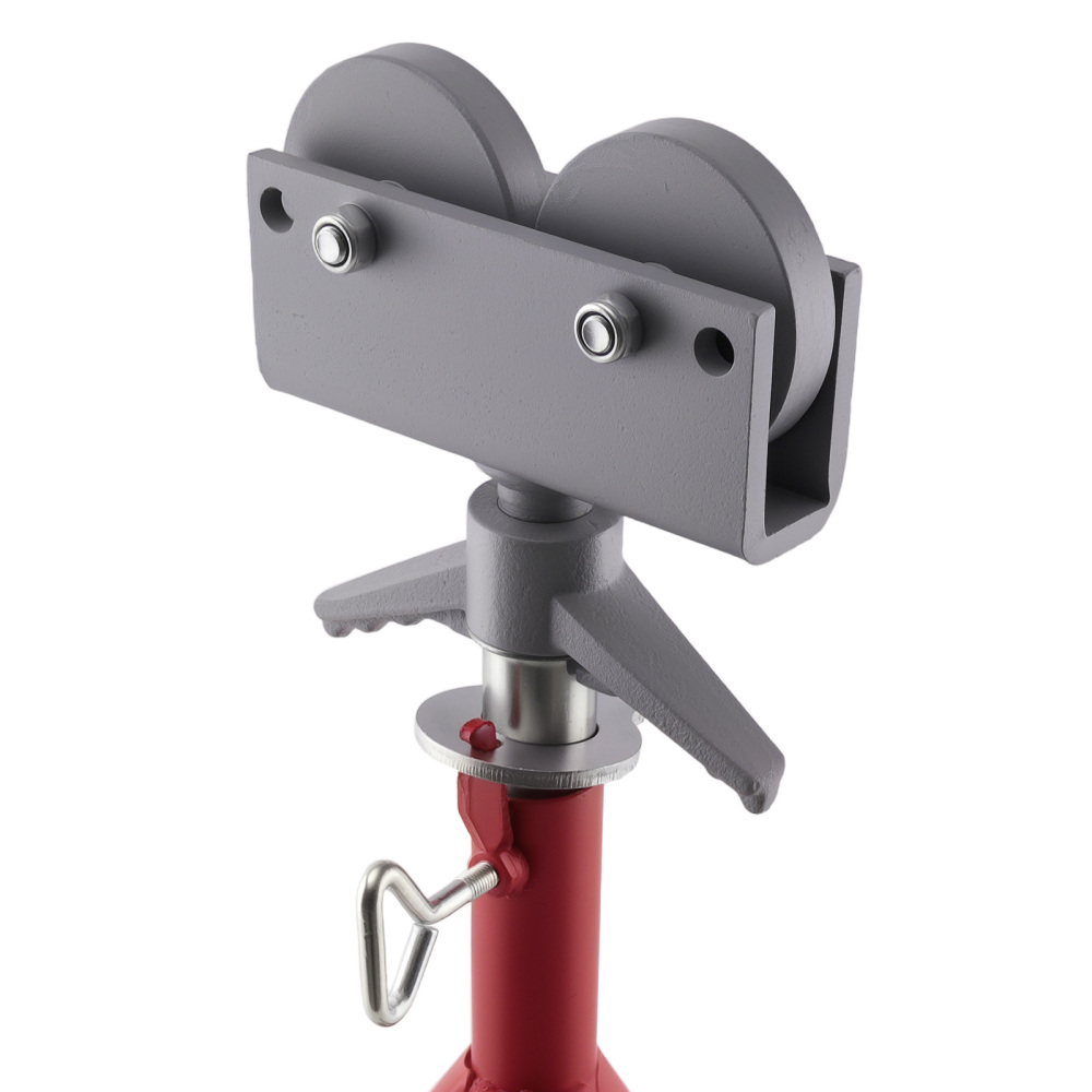 Adjustable Pipe Jack Stand 2500lbs Roller Head 32-55in Steel Heavy Duty