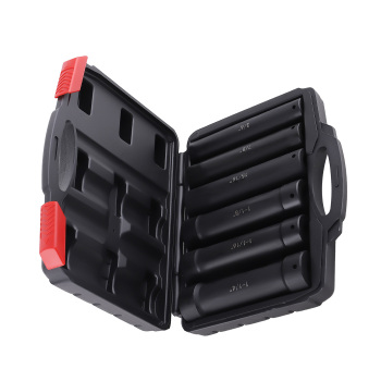 Extended Impact Socket Set 6pc 1/2 Drive Heavy Duty Deep Hex Sizes Alloy steel