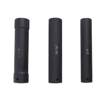 Extended Impact Socket Set 6pc 1/2 Drive Heavy Duty Deep Hex Sizes Alloy steel