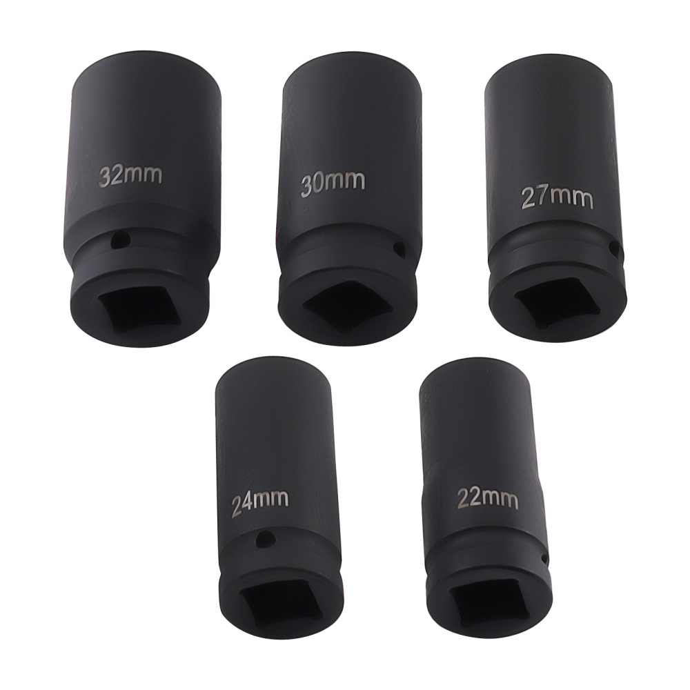 10PC Impact Socket Metric 3/4in Drive 22-50mm 6-Point CR-V Set w/ Iron compatible for Case