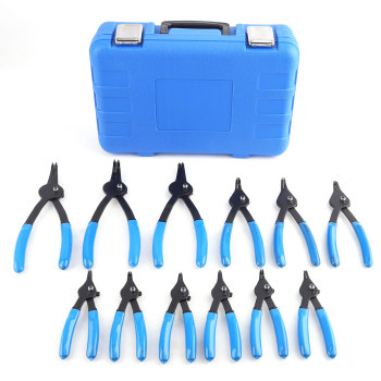 12 PC Versatile Retaining Snap Ring Pliers set Heavy Duty Fixed Tip Combination