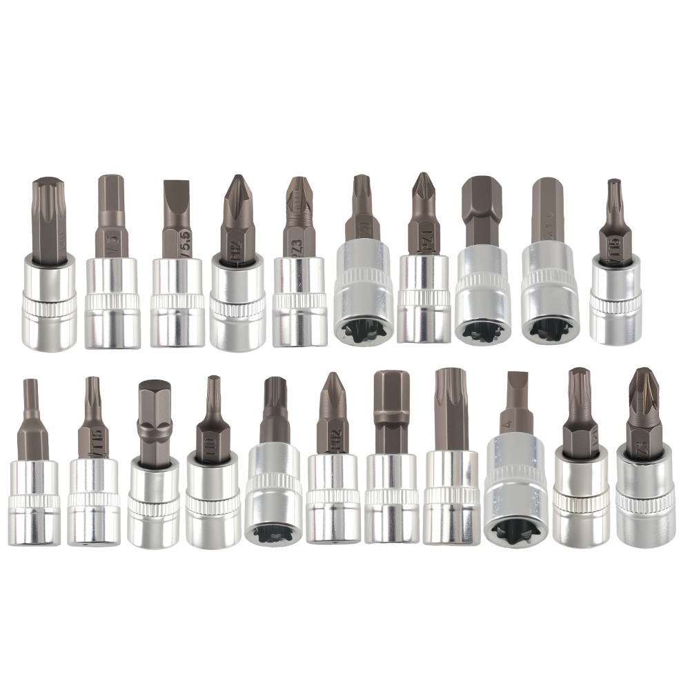 1/4 DR 53PC Socket Set Metric Carbon Steel Ratchet Wrench Tool Kit