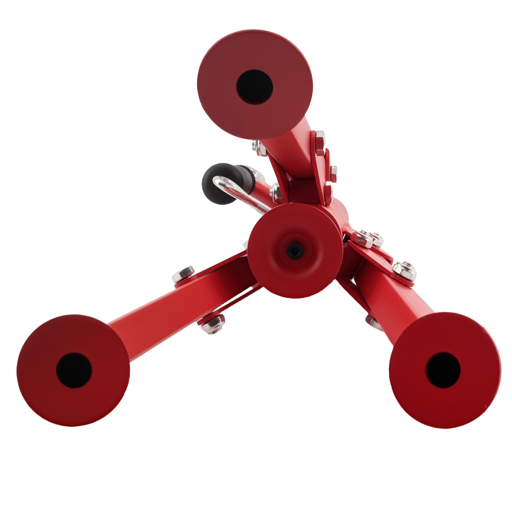 Adjustable Height Roller Jack Stand 2500lbs 27.6-52in Triangular Base Steel