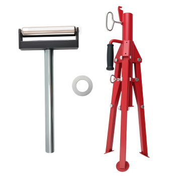 Adjustable Height Roller Jack Stand 2500lbs 27.6-52in Triangular Base Steel