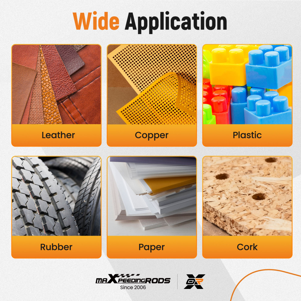 Hollow Punch Set Leather DIY Hole Punch Set Steel Craft Tool with compatible for Case 5-35mm