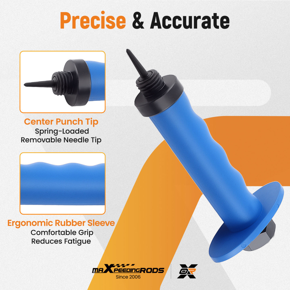 Hollow Punch Set Leather DIY Hole Punch Set Steel Craft Tool with compatible for Case 5-35mm