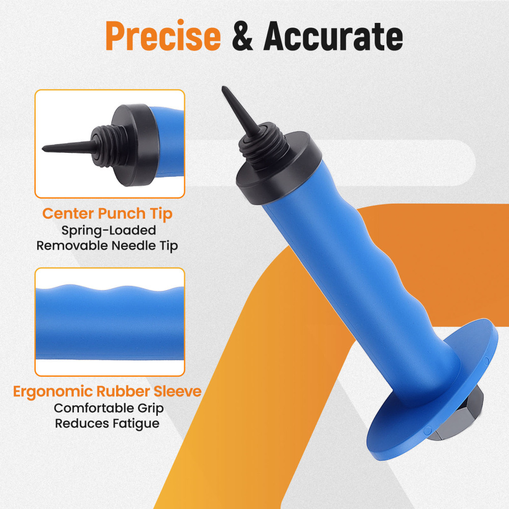 Hollow Punch Set Leather DIY Hole Punch Set Steel Craft Tool with compatible for Case 5-35mm