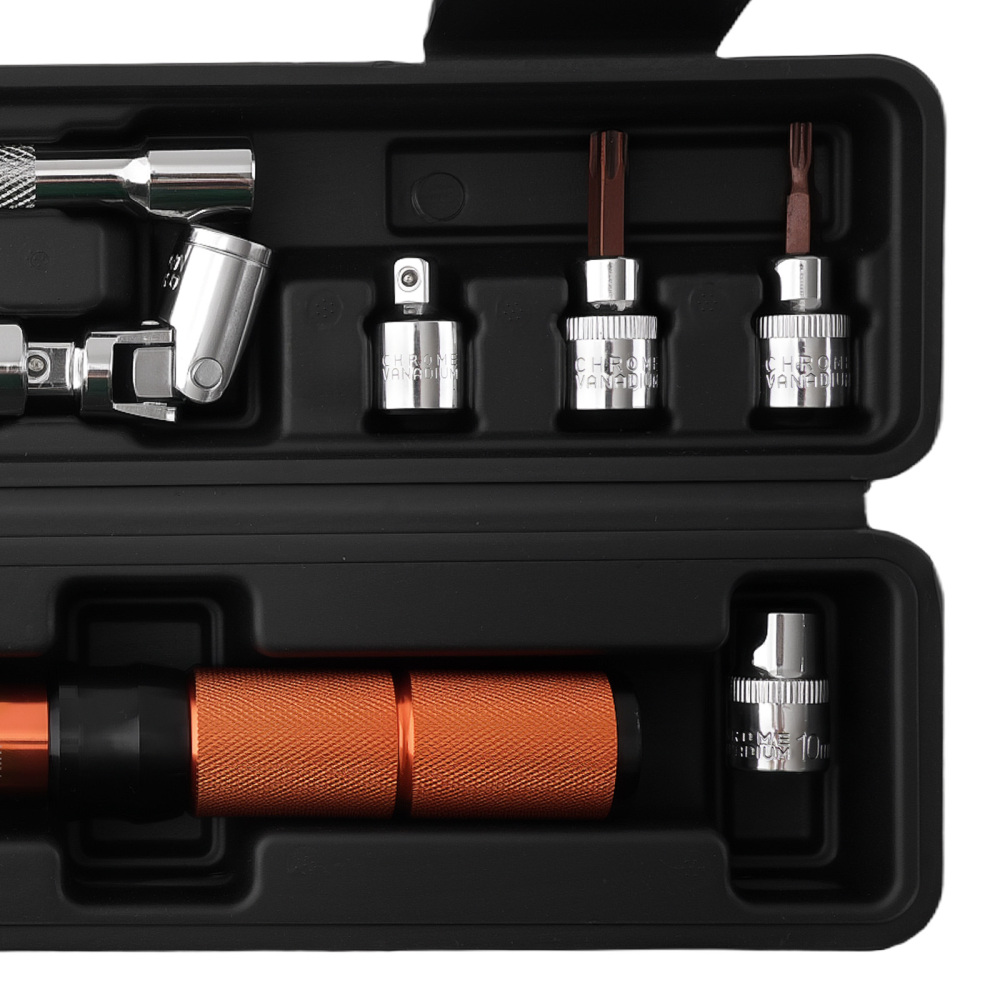 Chiave Dinamometrica 3/8 5-60Nm for Bicicletta Set 11 Accessori Giunto