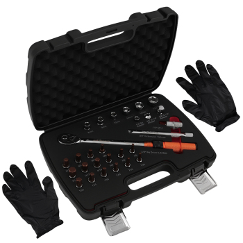 Chiave Dinamometrica 32 Pezzi for Officina Auto 5-60 Nm con Valigetta