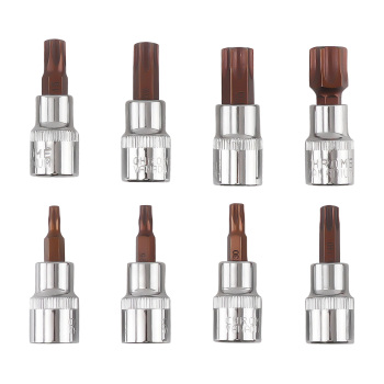 Chiave Dinamometrica 3/8 5-60 Nm Kit 40 Pezzi con Adattatori e Bussole Esagona