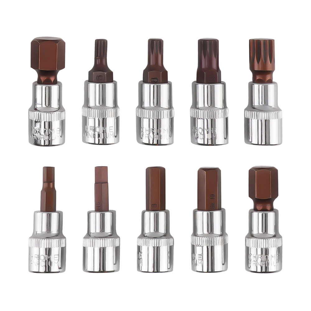 Chiave Dinamometrica 3/8 5-60 Nm Kit 40 Pezzi con Adattatori e Bussole Esagona