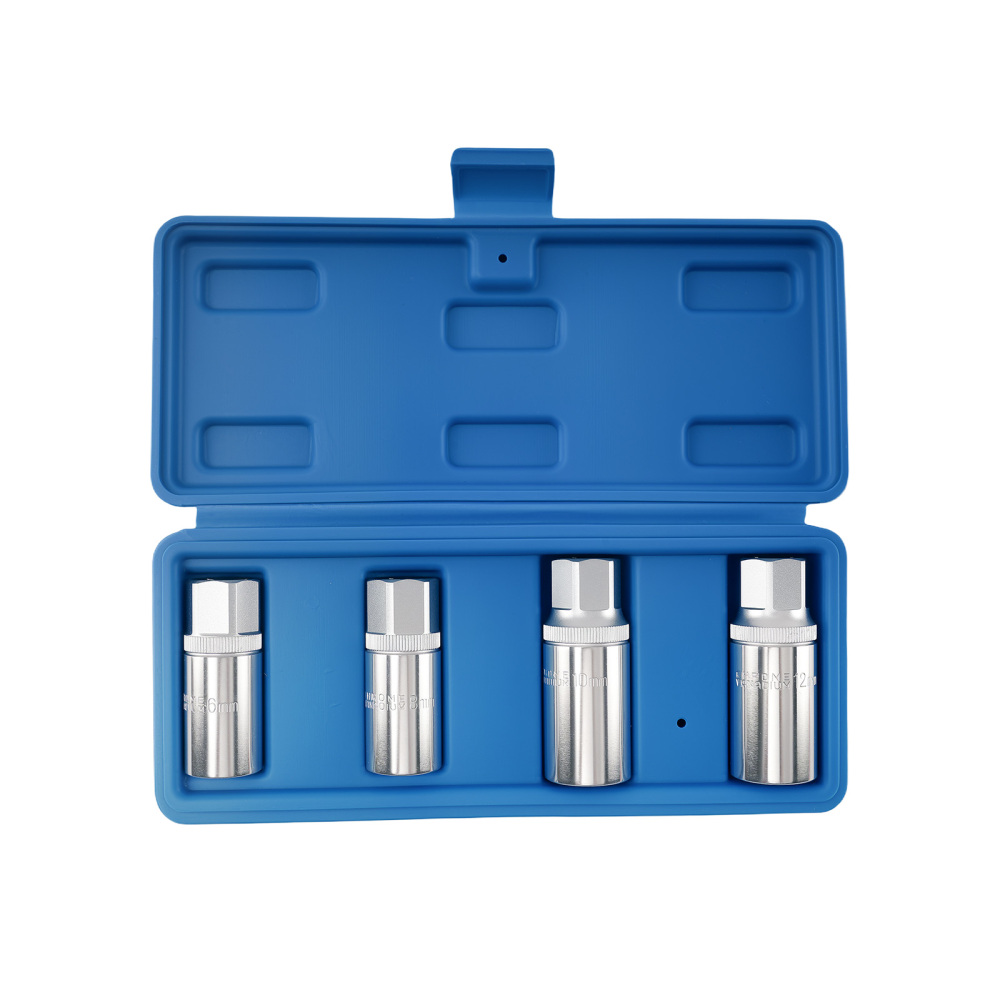 4pcs Extracteur Goujons for Collecteur Échappement CRV 6-8-10-12mm 1/2in Drive