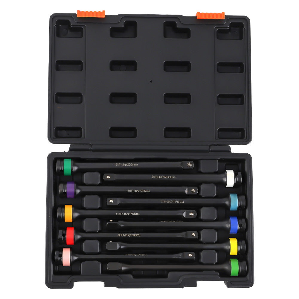 10Pcs 1/2 Drive Torque Extension Bar Set Limiting Extension Torque Sticks