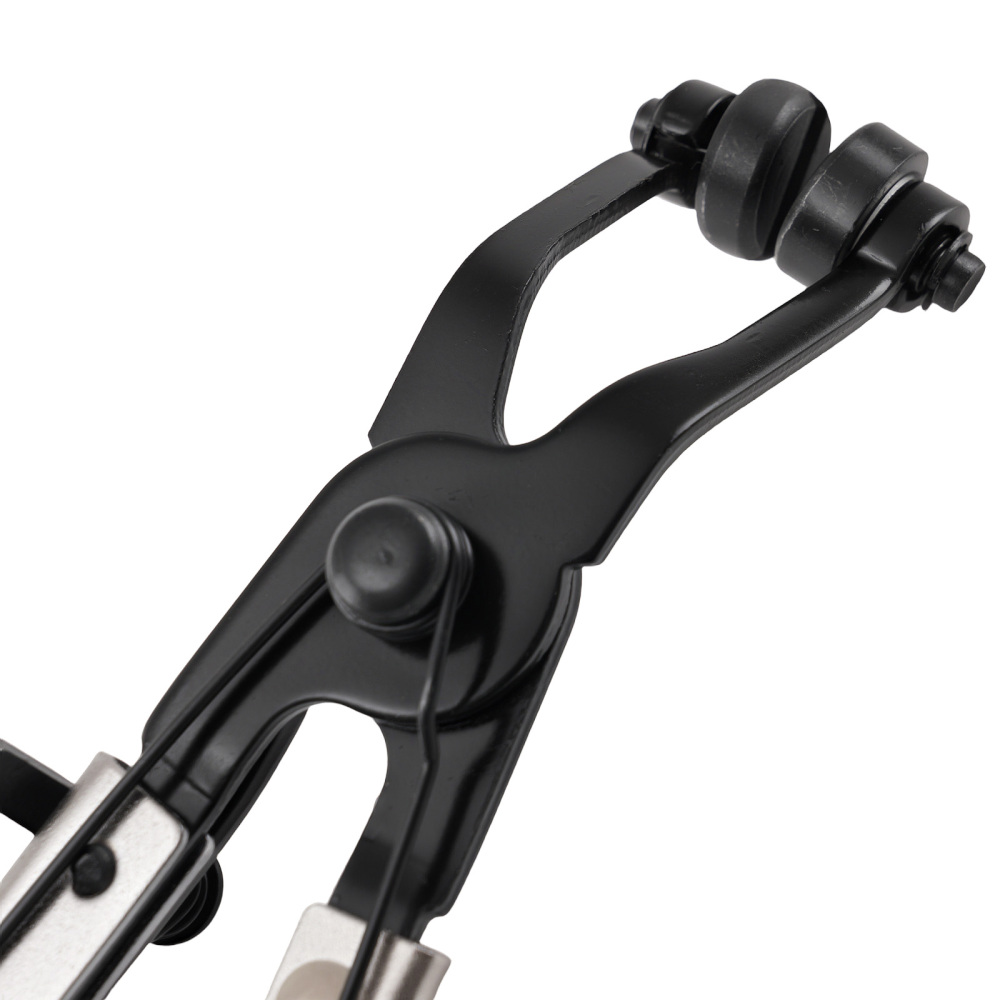 210mm Angled Hose Clamp Tool Steel Construction 65mm Opening with Lock