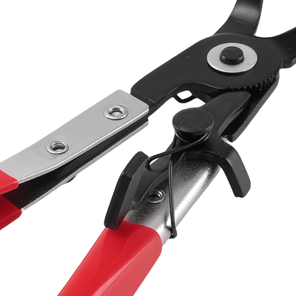 210mm Angled Hose Clamp Tool Steel Construction 65mm Opening with Lock