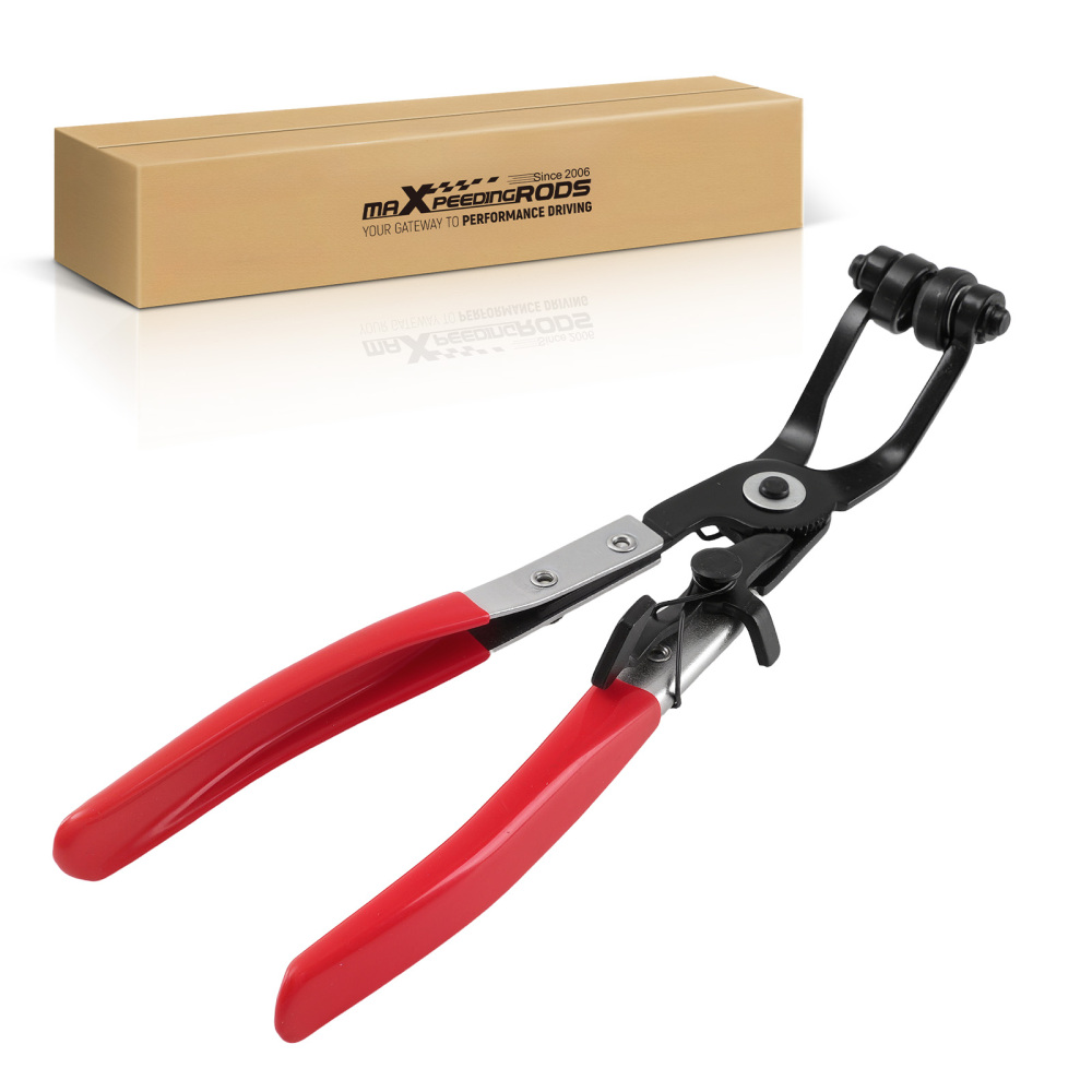 210mm Angled Hose Clamp Tool Steel Construction 65mm Opening with Lock