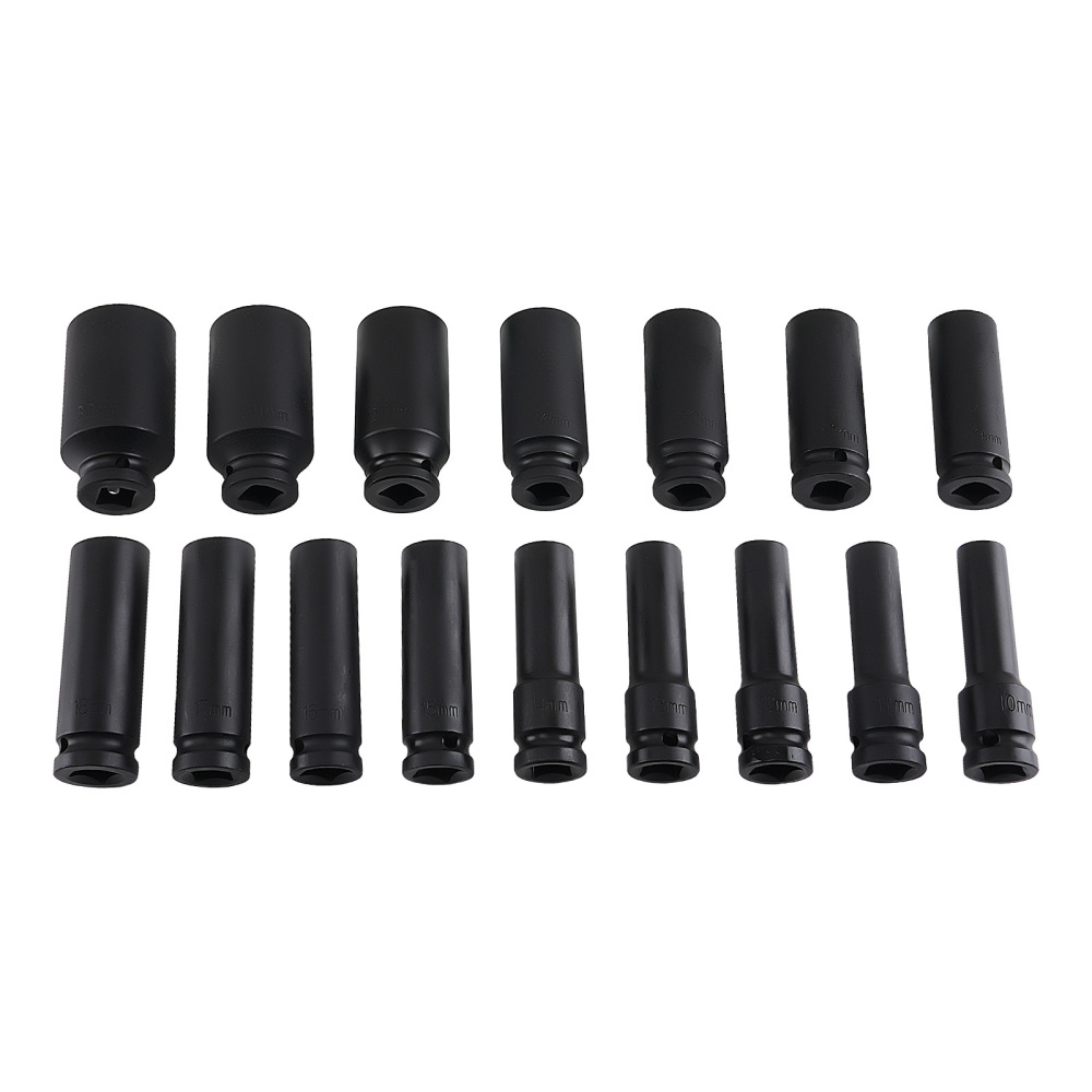 Bussole Impact 1/2 16pz 10-32mm 6 Punti Profonde Acciaio CR-V Set 78mm