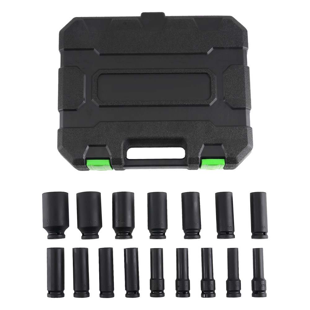 Bussole Impact 1/2 16pz 10-32mm 6 Punti Profonde Acciaio CR-V Set 78mm