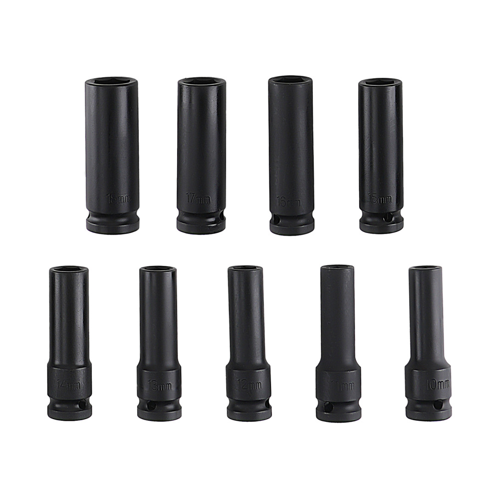 1/2 Deep Impact Socket Set 6 Point 18PC 10mm-32mm 50BV30 Chrome 78mm