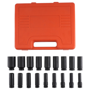 1/2 Deep Impact Socket Set 6 Point 18PC 10mm-32mm 50BV30 Chrome 78mm