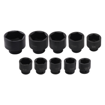 17PCS 3/4 + 3PCS 1 Impact Socket Set Metric 6 Point 21-65mm Carbon Steel