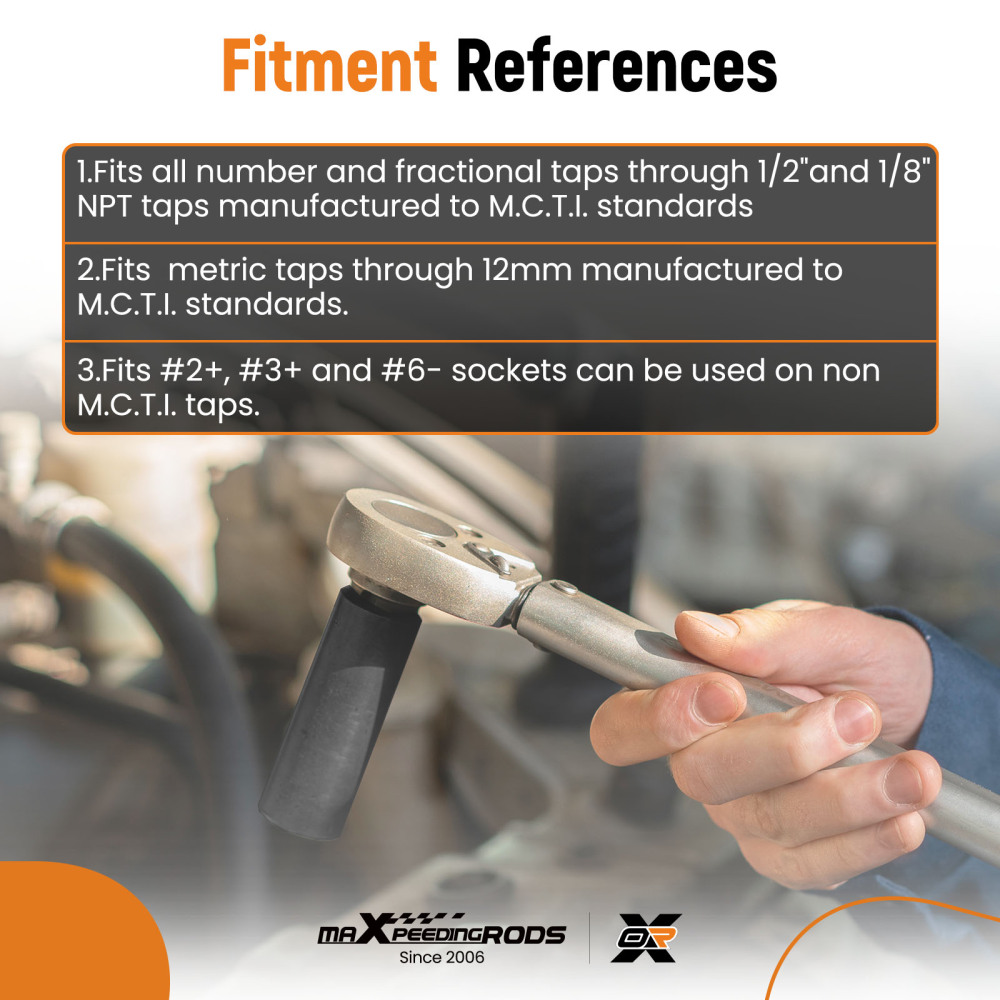11PC Magnetic Tap Socket Carbon Steel for 1/8 NPT 70520-70660 Tool