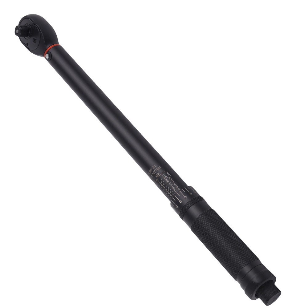 3/8 Drive Adjustable Torque Wrench for Mechanics 7-112Nm Click Chrome Steel