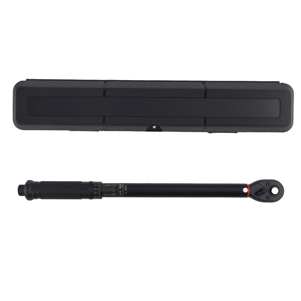 3/8 Drive Adjustable Torque Wrench for Mechanics 7-112Nm Click Chrome Steel