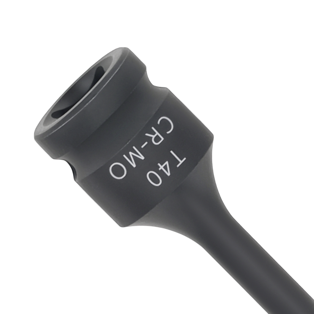 Impact Star Bit Socket 1/2 Drive T40 78mm CR-MO Black Phosphate