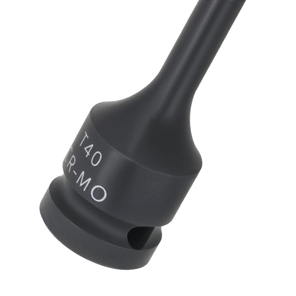 Impact Star Bit Socket 1/2 Drive T40 78mm CR-MO Black Phosphate