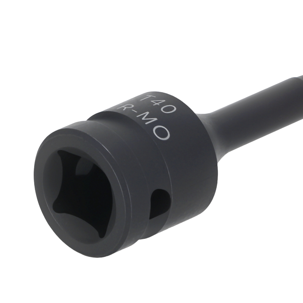 Impact Star Bit Socket 1/2 Drive T40 78mm CR-MO Black Phosphate