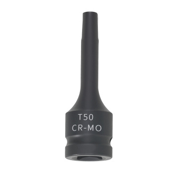 1/2 Drive Impact Star Bit Socket T50 78mm Chrome Molybdenum Black Phosphate