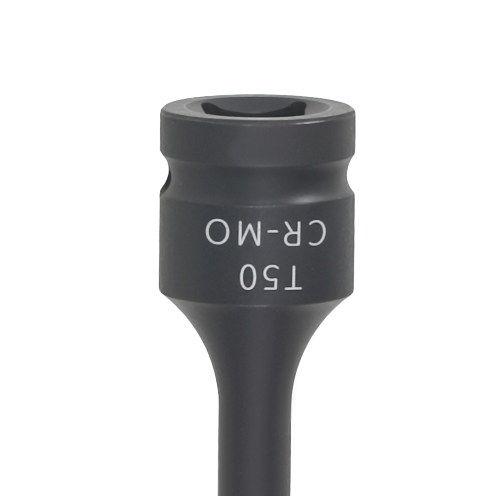 1/2 Drive Impact Star Bit Socket T50 78mm Chrome Molybdenum Black Phosphate