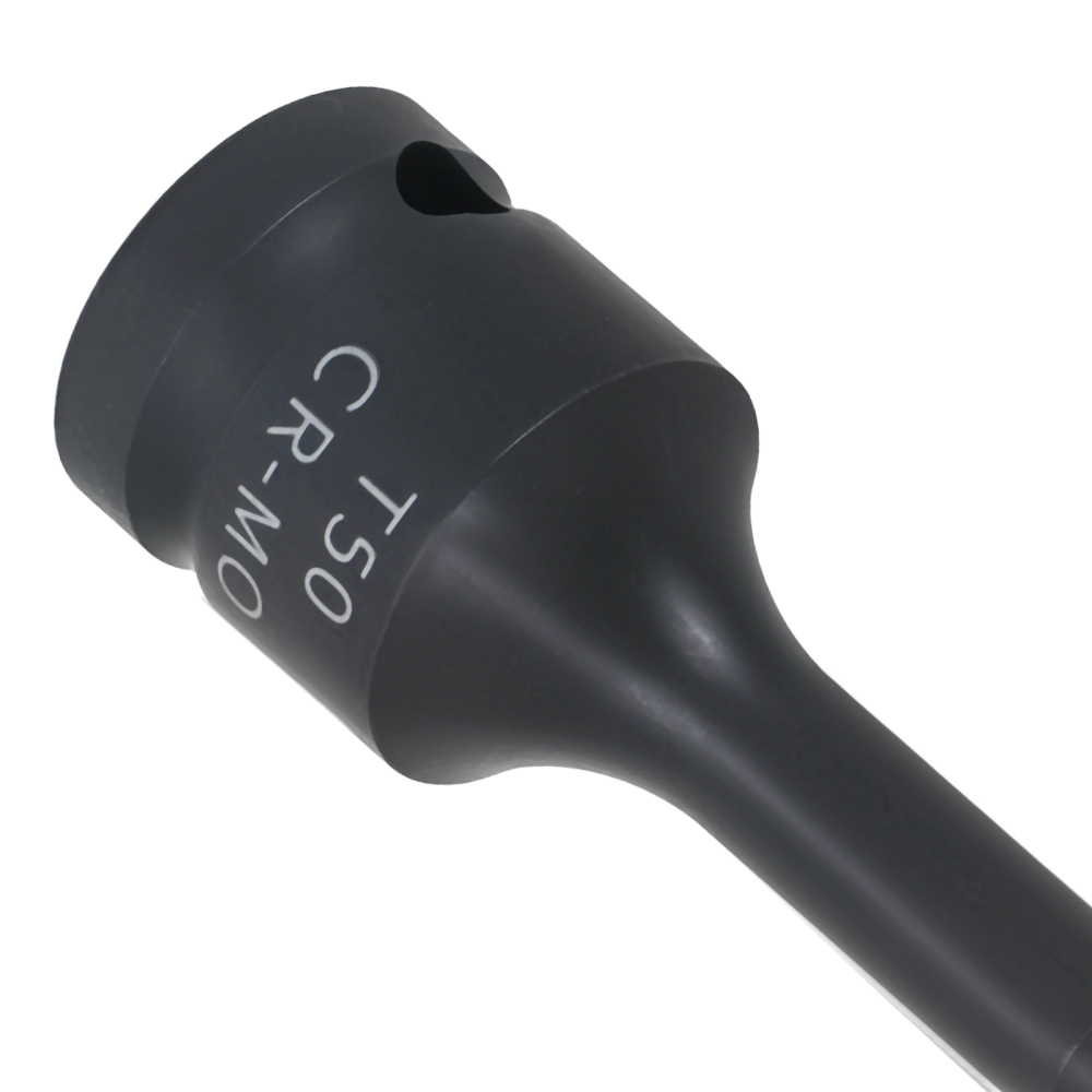 1/2 Drive Impact Star Bit Socket T50 78mm Chrome Molybdenum Black Phosphate