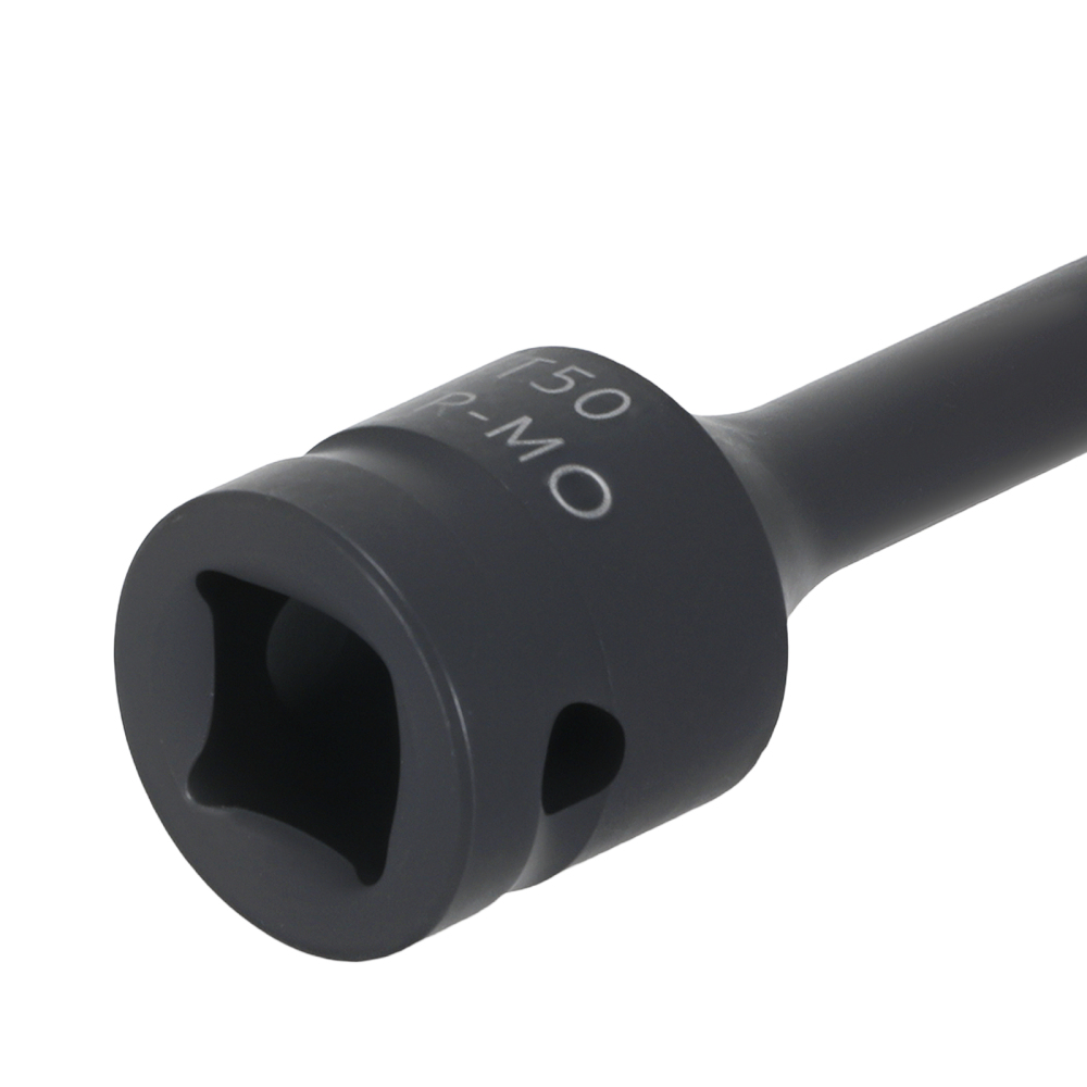 1/2 Drive Impact Star Bit Socket T50 78mm Chrome Molybdenum Black Phosphate