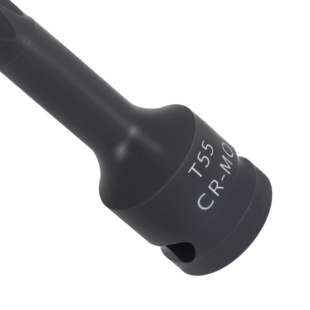 1/2 Drive Impact Socket T55 78mm Star Bit 6 Point Cr-mo Tool Black Phosphate