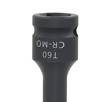 1/2 Drive Socket T60 Star 78mm Bit CR-MO Black Phosphate Impact