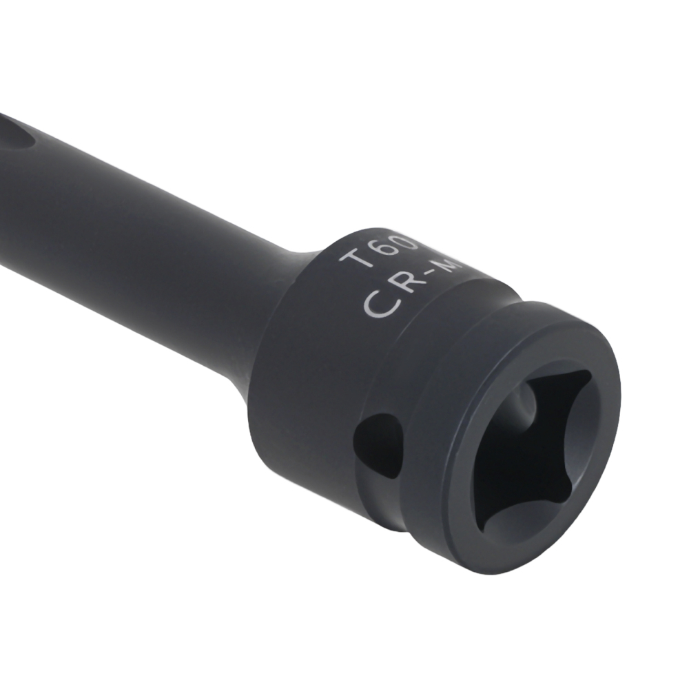 1/2 Drive Socket T60 Star 78mm Bit CR-MO Black Phosphate Impact