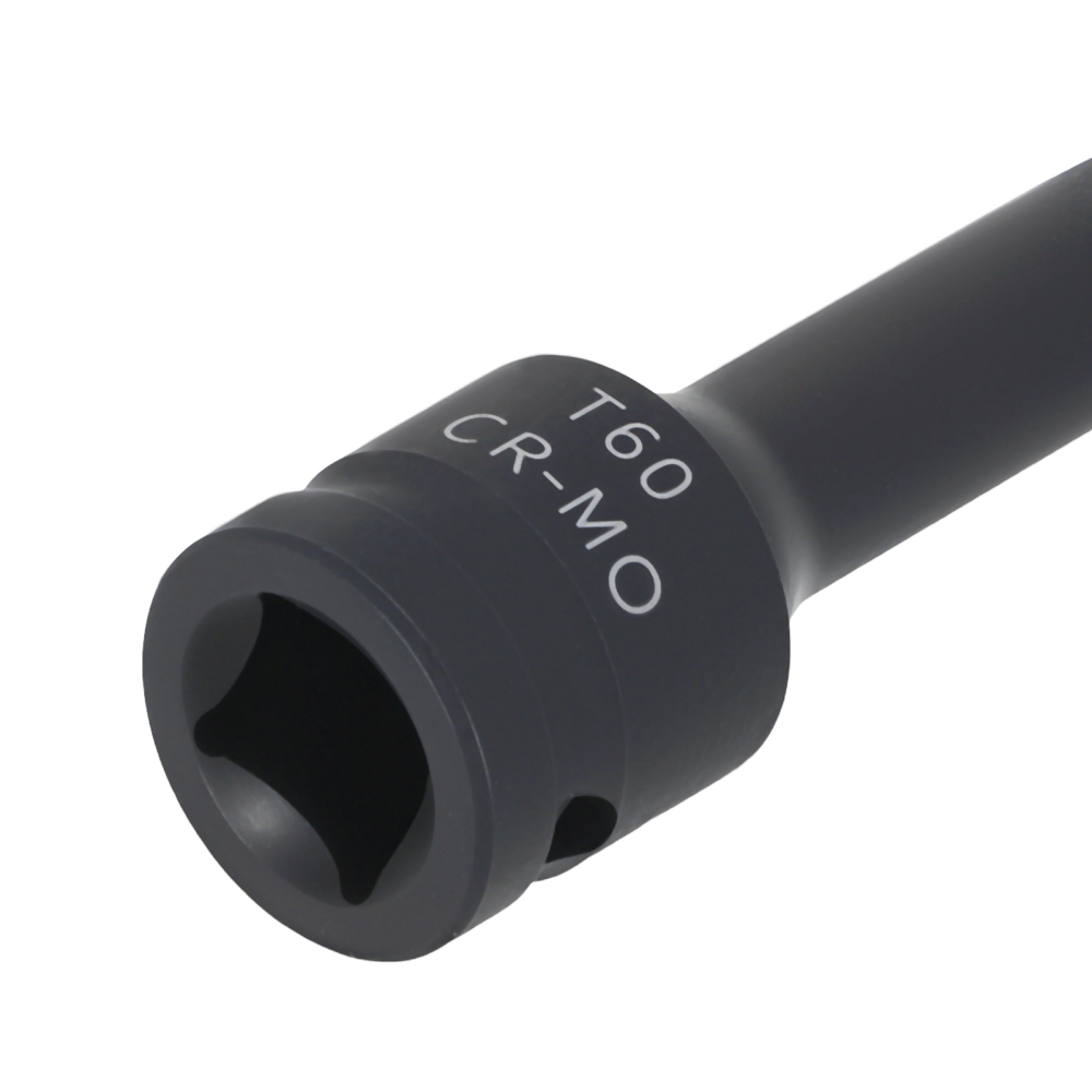1/2 Drive Socket T60 Star 78mm Bit CR-MO Black Phosphate Impact