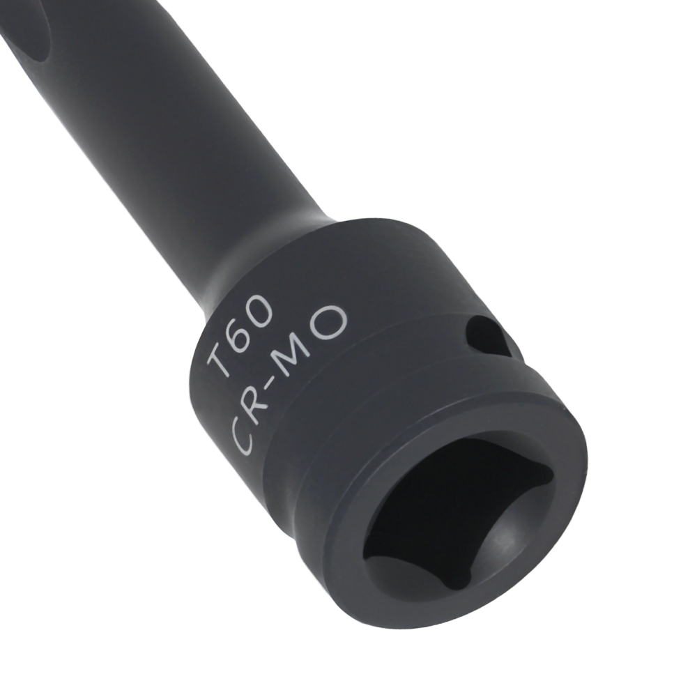 1/2 Drive Socket T60 Star 78mm Bit CR-MO Black Phosphate Impact