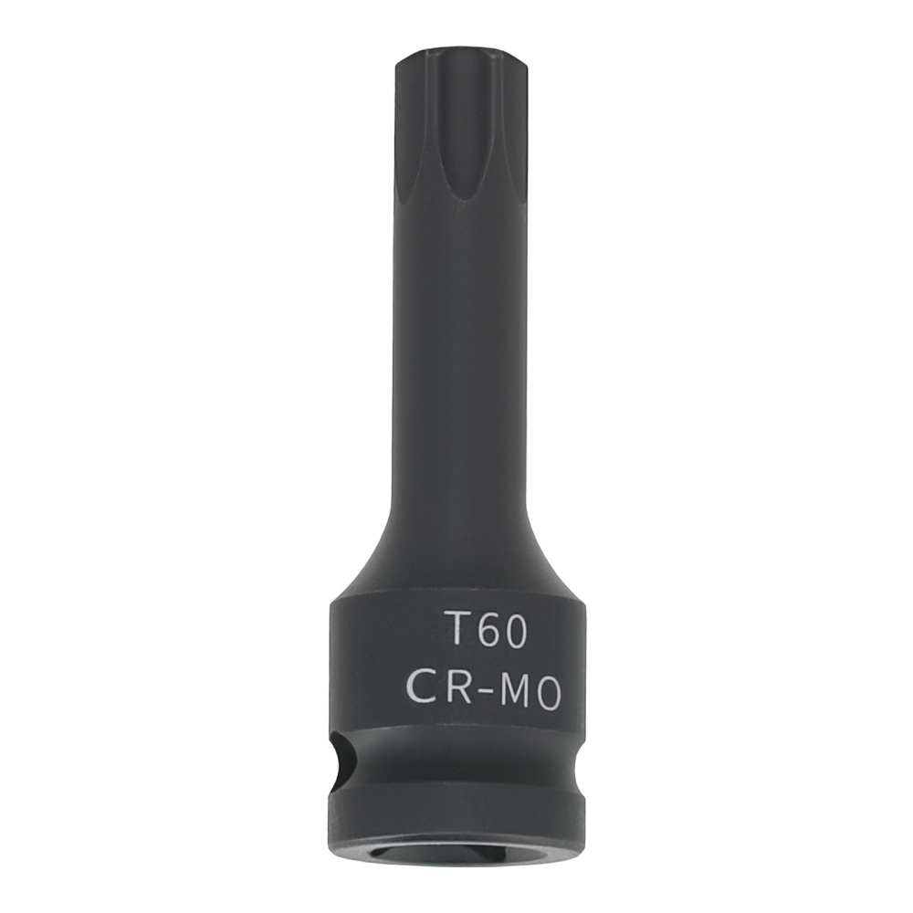 1/2 Drive Socket T60 Star 78mm Bit CR-MO Black Phosphate Impact