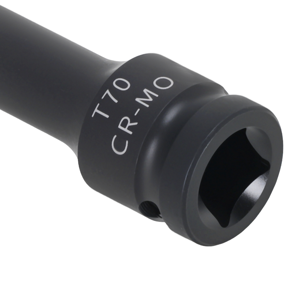 1/2 Drive Socket T70 Star 78mm Chrome Vanadium Black Workshop Tool