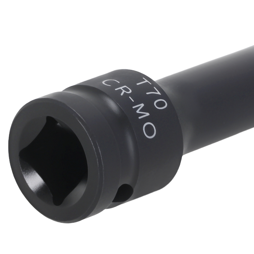 1/2 Drive Socket T70 Star 78mm Chrome Vanadium Black Workshop Tool