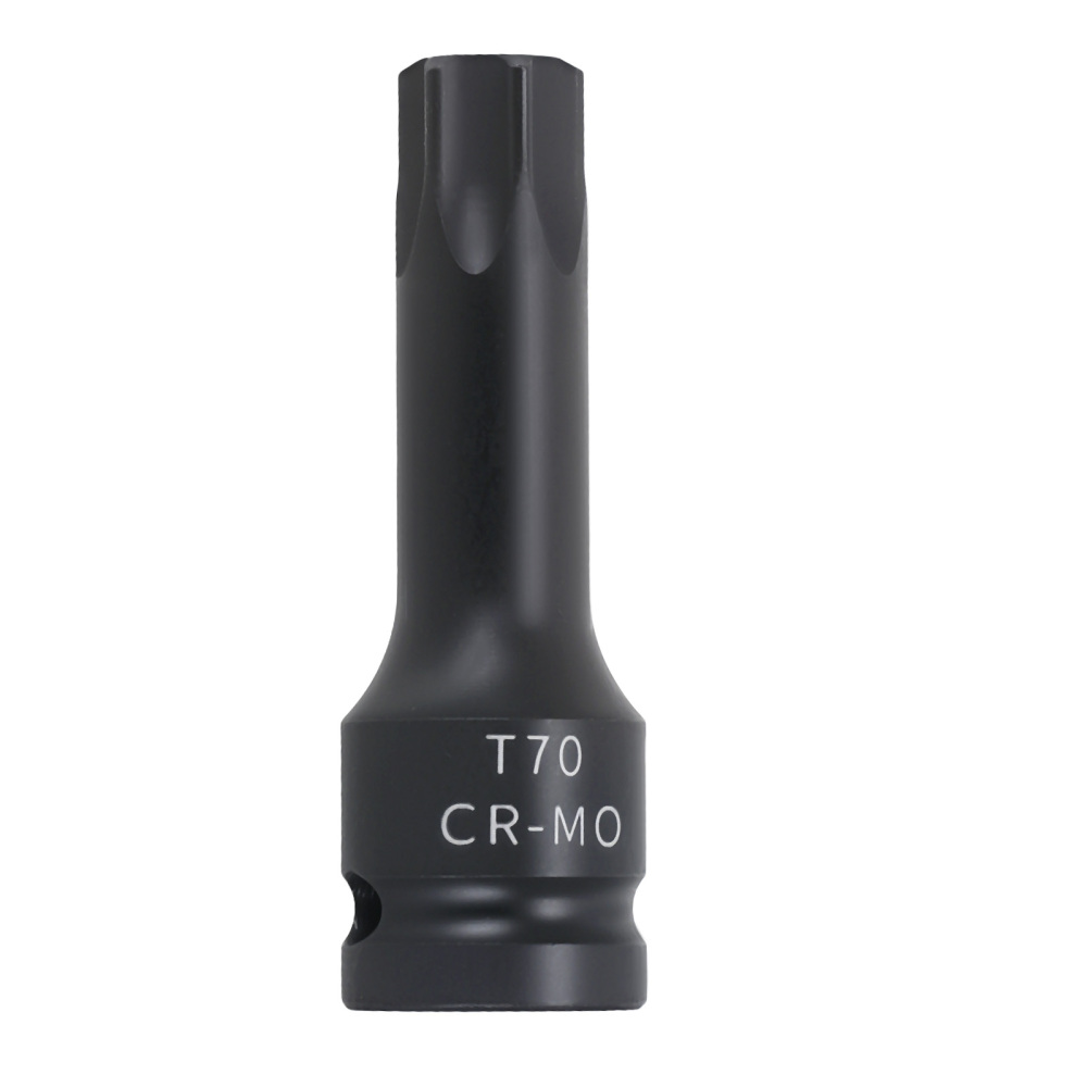 1/2 Drive Socket T70 Star 78mm Chrome Vanadium Black Workshop Tool