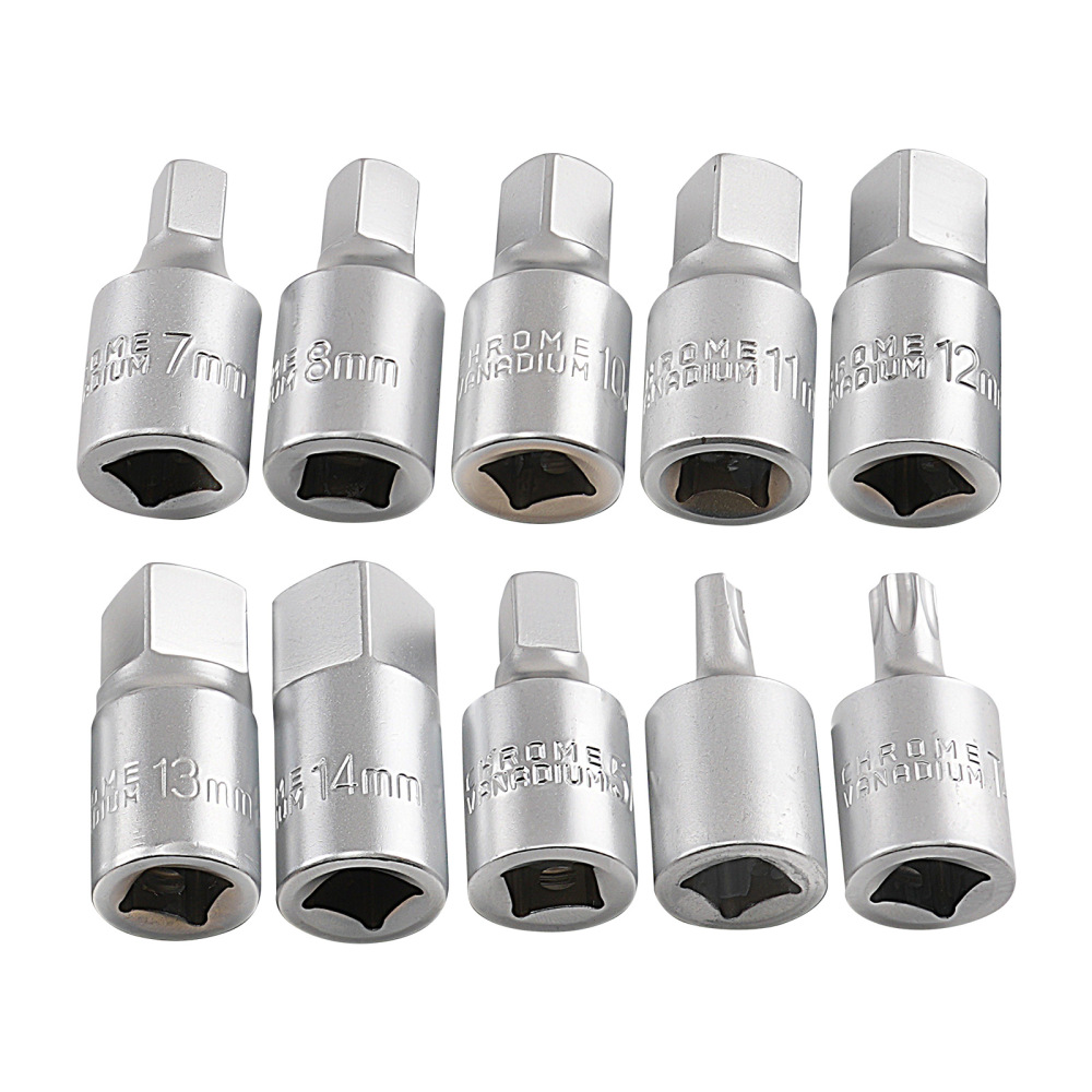 21pc Oil Drain Plug Key Set 3/8 Hex Square Sump Engine for VAG Gearbox