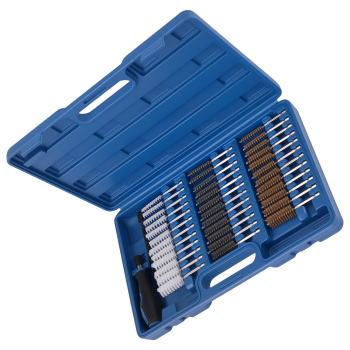 36 Spazzole Pulizia EGR 8-19mm Acciaio Ottone Nylon for Trapano Elettrico