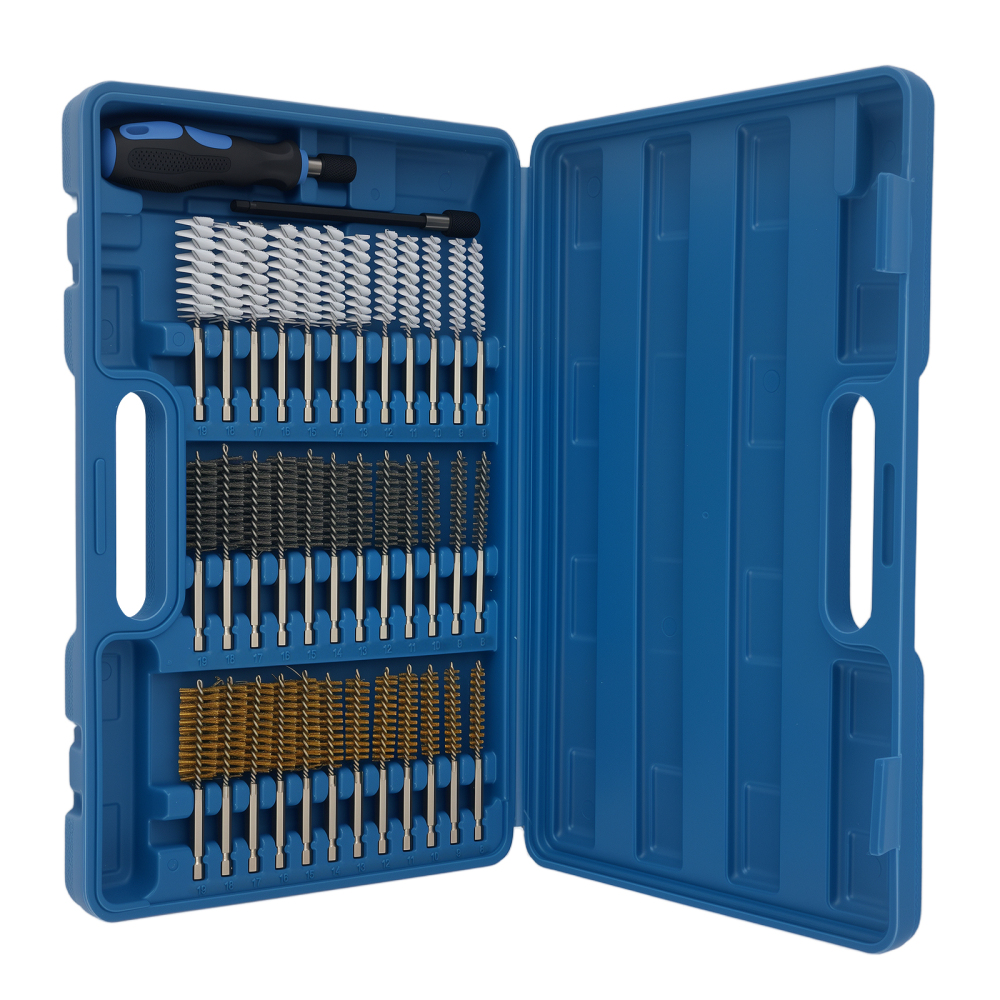 36 Spazzole Pulizia EGR 8-19mm Acciaio Ottone Nylon for Trapano Elettrico