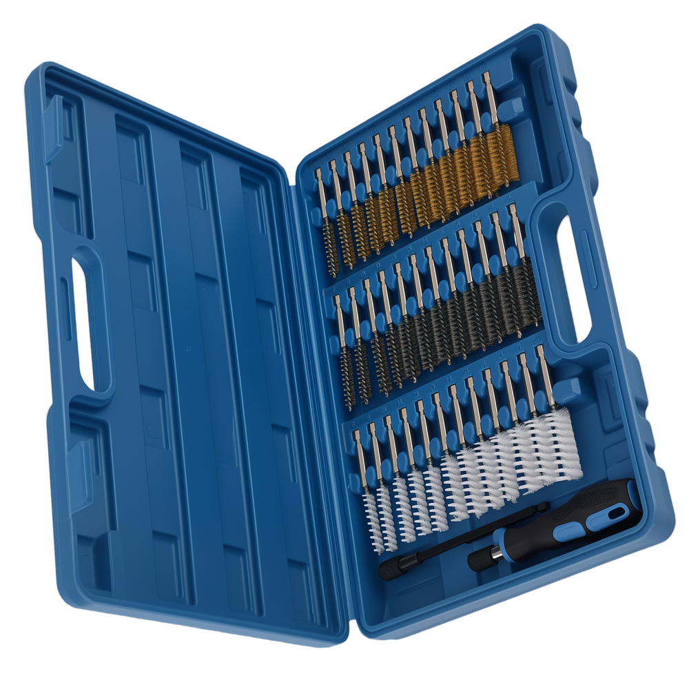 36 Spazzole Pulizia EGR 8-19mm Acciaio Ottone Nylon for Trapano Elettrico