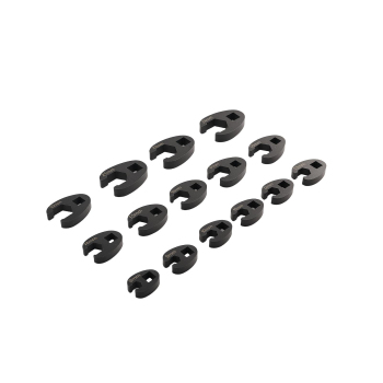 15 Piece Flare Nut Wrench Set Crowfoot Wrench Set 8-24mm 3/81/2 Drive Steel